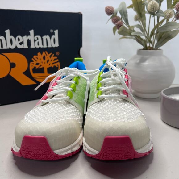 Timberland PRO Radius Composite Toe Industrial Work Shoe White Women 9.5M - Picture 4 of 11